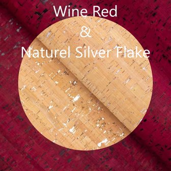 Wine Red - Naturel Sliver Flake